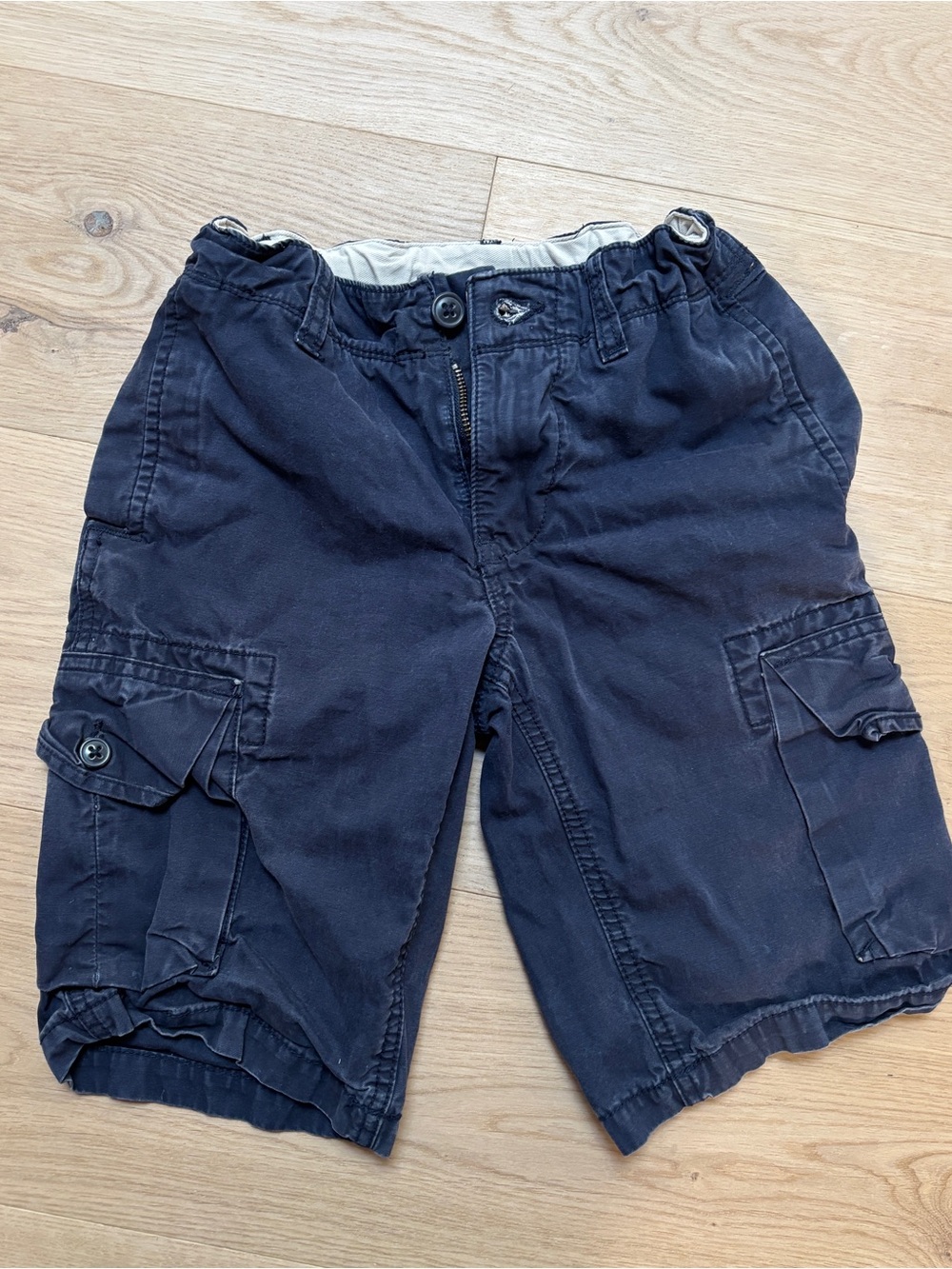 Navy cargo shorts